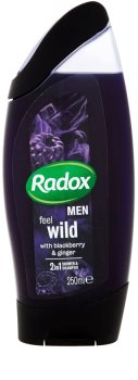 Radox Men Feel Wild gel de douche et shampoing 2 en 1