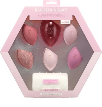 Real Techniques Flawless Finish набор аппликаторов с дорожным чехлом