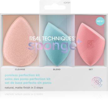 Real Techniques Sponge+ Poreless Perfection Geschenkset (für Haut mit kleinen Makeln)