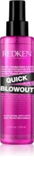 Redken Quick Blowout spray termoprotettivo per piastra e arricciacapelli per un'asciugatura rapida