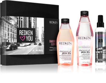 Redken Diamond Oil Glow Dry dárková sada (pro matné vlasy)