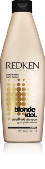 Redken Blonde Idol champú sin sulfatos para cabello rubio