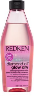 Redken Diamond Oil Glow Dry aufhellender Conditioner für Glanz und problemlose Kämmbarkeit der Haare