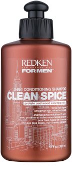 Redken For Men Clean Spice champô e condicionador 2 em 1 para todos os tipos de cabelos
