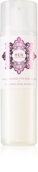 REN Moroccan Rose vyživující hydratační tělové mléko s vůní růží