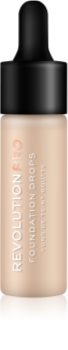 Revolution PRO Foundation Drops base líquida com pipeta