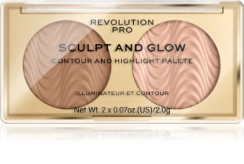 Revolution PRO Sculpt And Glow Konturier-Palette für die Wangen