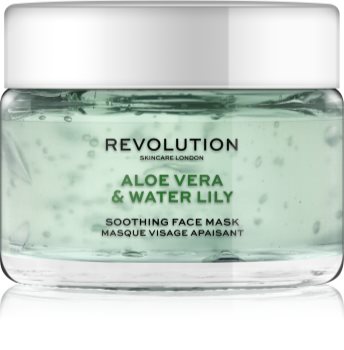 Revolution Skincare Aloe Vera & Water Lily upokojujúca pleťová maska
