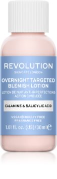 Revolution Skincare Blemish Calamine & Salicylic Acid lokálna starostlivosť proti akné na noc