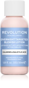 Revolution Skincare Blemish Calamine & Salicylic Acid tratament topic pentru acnee pentru noapte