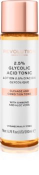 Revolution Skincare 2,5% Glycolic Acid Tonic tonik za čišćenje lica s AHA Acids