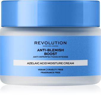 Revolution Skincare Boost Anti Blemish Azelaic Acid Rauhoittava Ja Kosteuttava Voide Hyperpigmentaation Omaavalle Iholle