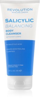 Revolution Skincare Body Salicylic (Balancing) gel de duche com AHA