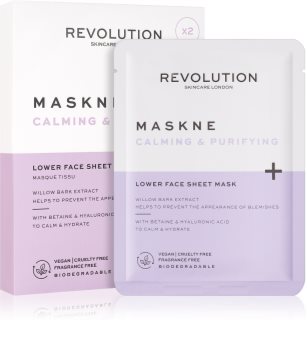 Revolution Skincare Maskcare Maskne Calming & Purifying дълбоко регенерираща маска за чувствителна и раздразнена кожа