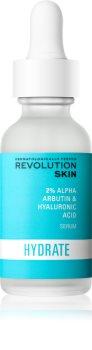 Revolution Skincare Hyaluronic Acid & 2% Alpha Arbutin ser hidratant pentru stralucire