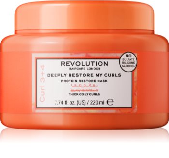 Revolution Haircare My Curls 3+4 Deeply Restore My Curls maschera di rigenerazione profonda per capelli ricci