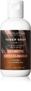 Revolution Haircare Toner Shot Brunette Coffee Liquer masque colorant nourrissant 3 en 1
