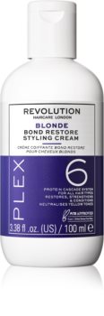 Revolution Haircare Plex Blonde No.6 Bond Restore Styling Cream spülfreie regenerierende Pflege für beschädigtes Haar