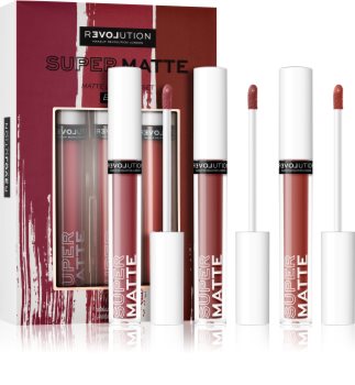 Revolution Relove Super Matte Liquid Lip Lipstick Set Blush Shade Notino Co Uk