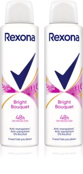 Rexona Sexy Bouquet antiperspirant ve spreji (výhodné balení)