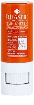 Rilastil Sun System защитен балсам за устни и чувствителни места SPF 50+