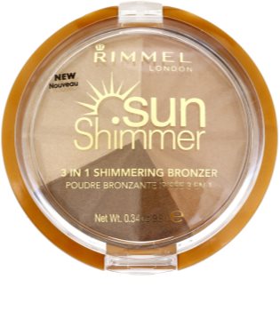 Rimmel Sun Shimmer 3 in 1 Shimmering Bonzer bleščeči puder