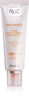 RoC Soleil Protect zaštitni fluid za vrlo osjetljivu kožu lica SPF 50