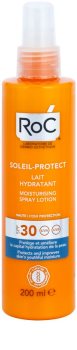 RoC Soleil Protect schützende und feuchtigkeitsspendende Milch im Spray SPF 30