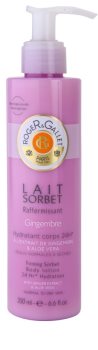 Roger & Gallet Gingembre leite corporal hidratante para pele normal e seca