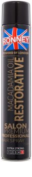 Ronney Macadamia Oil Restorative lakier do włosów z silnym utrwaleniem