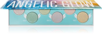 Rude Cosmetics Angelic Glow Palette mit Lidschatten und Highlightern