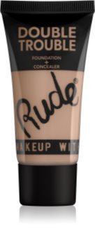 Rude Cosmetics Double Trouble кремообразен коректор и фон дьо тен в едно
