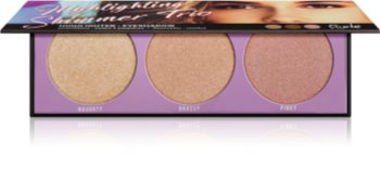 Rude Cosmetics Highlighting Shimmer Trio paletka rozjasňovačů