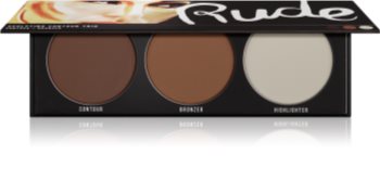 Rude Cosmetics Sculpting Contour Trio контурираща палитра за лице