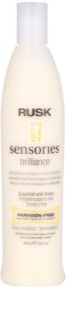Rusk Sensories Brilliance acondicionador cremoso sin aclarado para cabello teñido y sensible