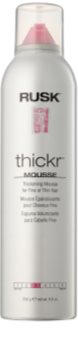 Rusk Thickr mousse para volume e forma