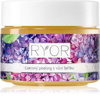 RYOR Lilac Care zjemňující cukrový peeling na tělo