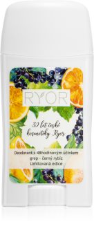 RYOR Grapefruit & Black Currant deodorant s 48hodinovým účinkem