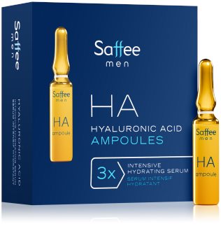 Saffee Men Urban DTX ampoules – Pack de démarrage 3 jours avec acide hyaluronique