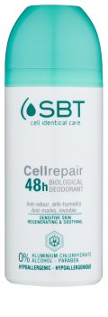 SBT Cellrepair desodorizante roll-on anti-manchas amarelas e brancas com efeito de 48 horas