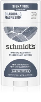 Schmidt's Charcoal + Magnesium déodorant solide 24h