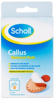 Scholl Callus almofadinhas para remover pele dura