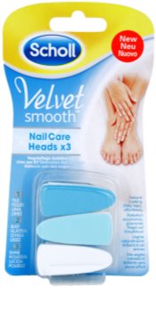 Scholl Velvet Smooth náhradní hlavice do elektrického pilníku na nehty 3 ks