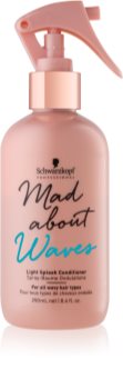 Schwarzkopf Professional Mad About Waves bezoplachový kondicionér ve spreji pro vlnité vlasy