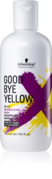 Schwarzkopf Professional Goodbye Yellow Shampoo zum Neutralisieren von Gelbstich für gefärbtes Haar oder Strähnen