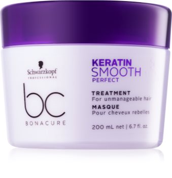 Schwarzkopf Professional BC Bonacure Keratin Smooth Perfect maska pro nepoddajné a krepatějící se vlasy