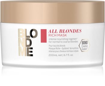 Schwarzkopf Professional Blondme All Blondes Rich Maske mit ernährender Wirkung für grobes Haar
