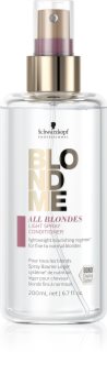 Schwarzkopf Professional Blondme All Blondes Light лек балсам в спрей