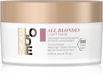 Schwarzkopf Professional Blondme All Blondes Light masca hranitoare pentru par fin si normal