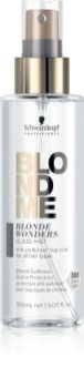 Schwarzkopf Professional Blondme Blonde Wonders регенериращ блясък в спрей за блонд коса и коса с кичури
